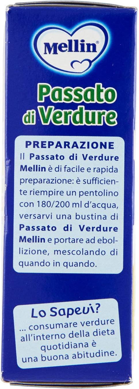 Mellin Passato di verdure 8 bustine monodose 104 g