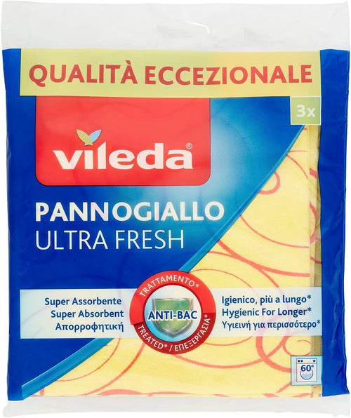 Vileda PannoGiallo - Cleaning Cloths Giallo - [Confezione da 3]