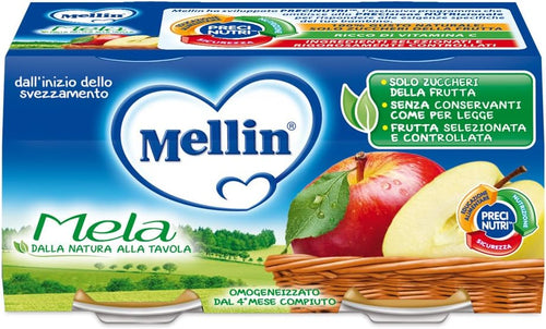 Mellin Omogeneizzato Mela - 12 Vasetti da 100 gr