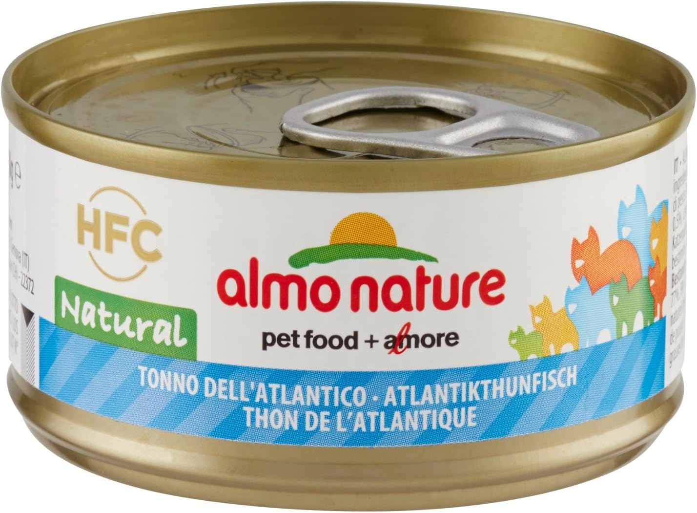 Webazar ALMO NATURE GATTI NATURAL TONNO DELL'ATLANTICO LATTINA 70 GRAMMI