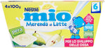 Nestlé Mio - Merenda al Latte Pera, senza Glutine, da 6 Mesi - 3 confezioni da 4 vasetti di plastica da 100 g [12 vasetti, 1200 g]