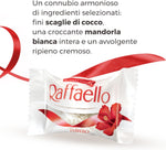 Raffaello, 18 Specialità al Cioccolato Bianco Ricoperto di Scaglie di Cocco, all'Interno un Cremoso Ripieno e una Mandorla Intera, Idea Regalo, Confezione da 324 gr