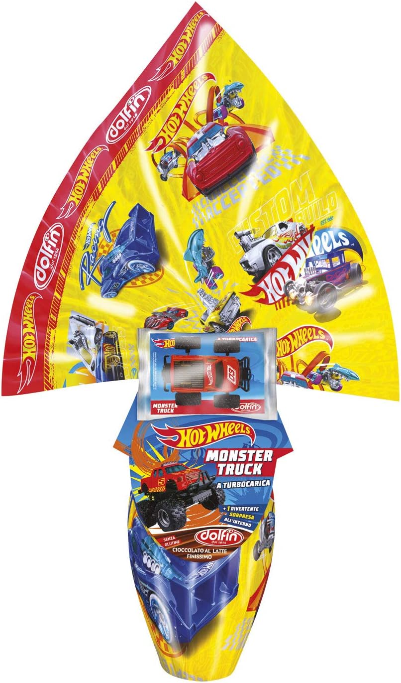 DOLFIN - UOVO AL LATTE HOT WHEELS SORPRESA PICK-UP - 320 GR