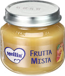 Mellin Omogeneizzato Di Frutta Mista, Naturale, 100 g, Confezione da 24
