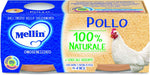 Mellin Omogeneizzato di Pollo 100% Naturale, Confezione da 12 pezzi da 80 gr