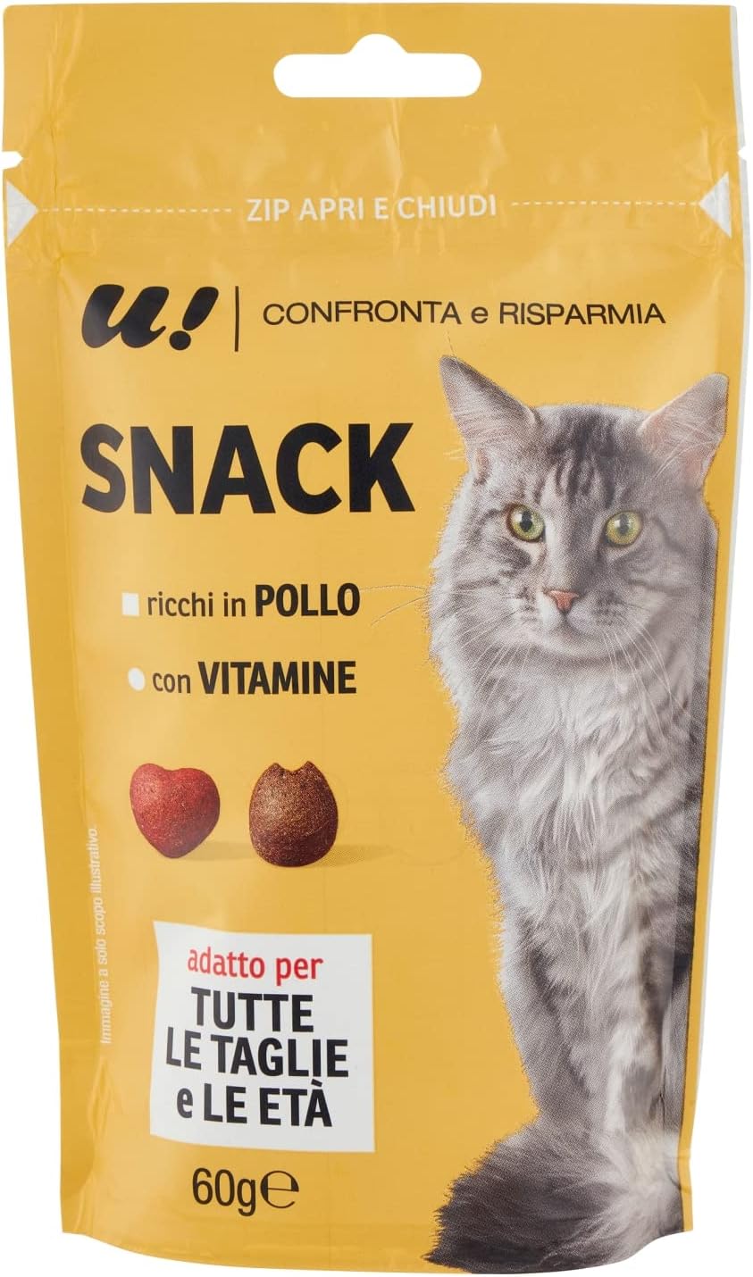 Crancy Snack Cat Plus con Pollo Fresco, 60g
