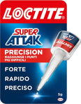 Loctite Super Attak Precision, Colla liquida trasparente con beccuccio extra lungo, Colla forte istantanea, Colla per plastica e molti altri materiali per applicazioni precise, 1x5g