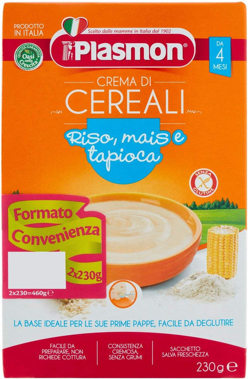 Plasmon Crema ai cereali - Riso, mais, tapioca 2 x 230 g