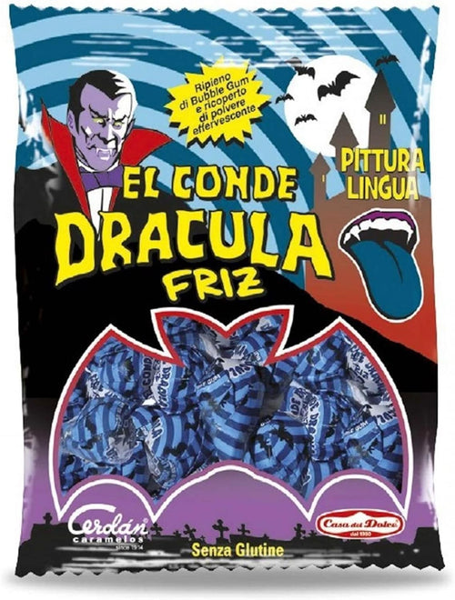 EL CONDE DRACULA 10 Lecca Lecca Friz gusto Frutti di Bosco PITTURA LINGUA HALLOWEEN
