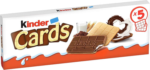 Kinder Cards, Biscotti ripieni, 5 pezzi da 25,6 gr