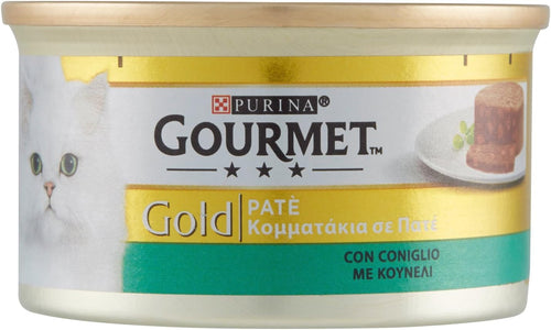 Gourmet - Patã¨ Con Coniglio, Alimento Completo Per Gati Adulti - 85 G