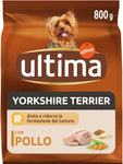 Ultima Cibo per Cani Mini Yorkshire con Pollo, 800 g