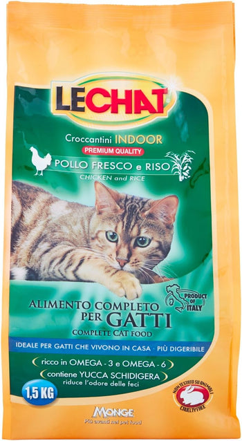 Monge Le Chat Cibo Gatti con Pollo e Riso, 1.5kg