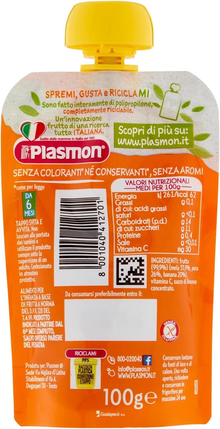 Plasmon Spremi e Gusta Frutta Mista, 100g