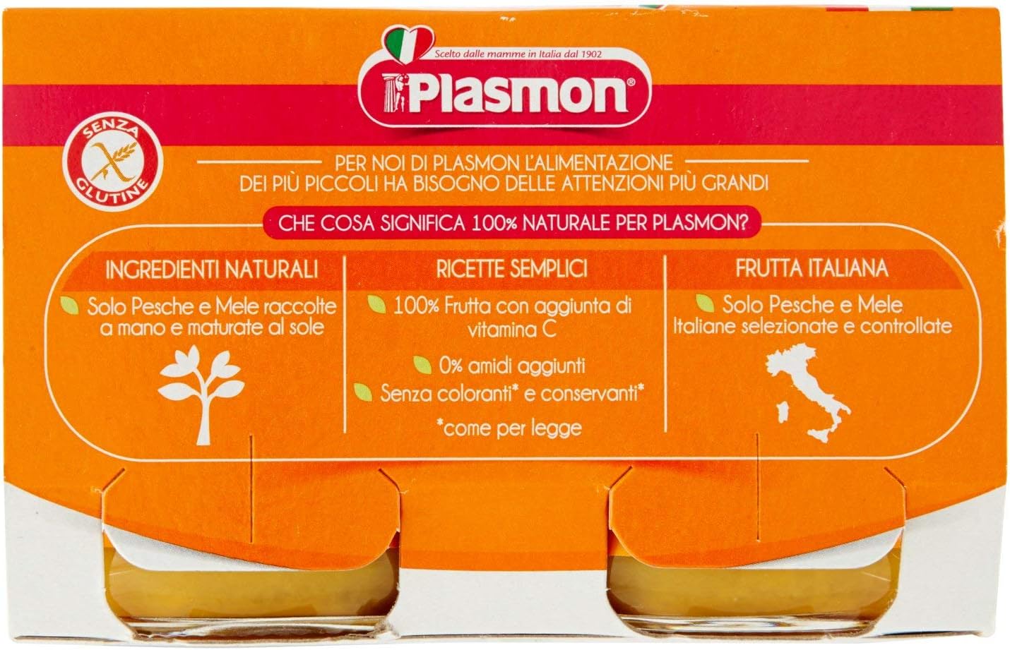 Plasmon Omo Plasmon Pesca 2x104gr, 208g