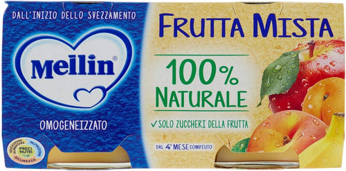 Mellin Omogeneizzato Frutta Mista, 2 x 100g