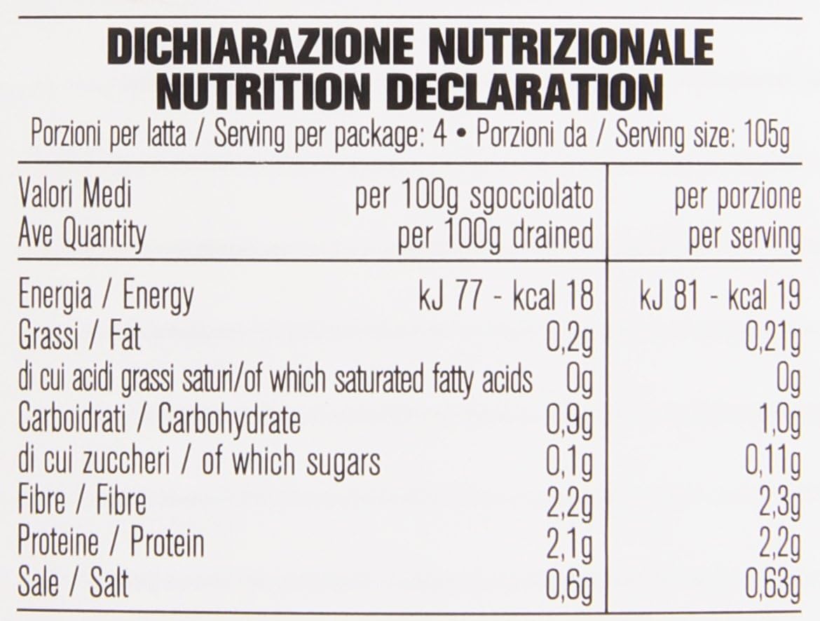 D'Amico - Funghi Champignon, Tagliati e Lessati al Naturale - 4 pezzi da 800 g [3200 g]