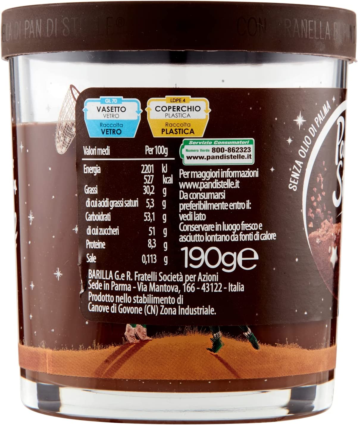 Pan di Stelle Crema 190g