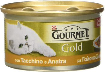 Purina Friskies Cat Gourmet Gold Dadini in Salsa con Tacchino e Anatra, 85g