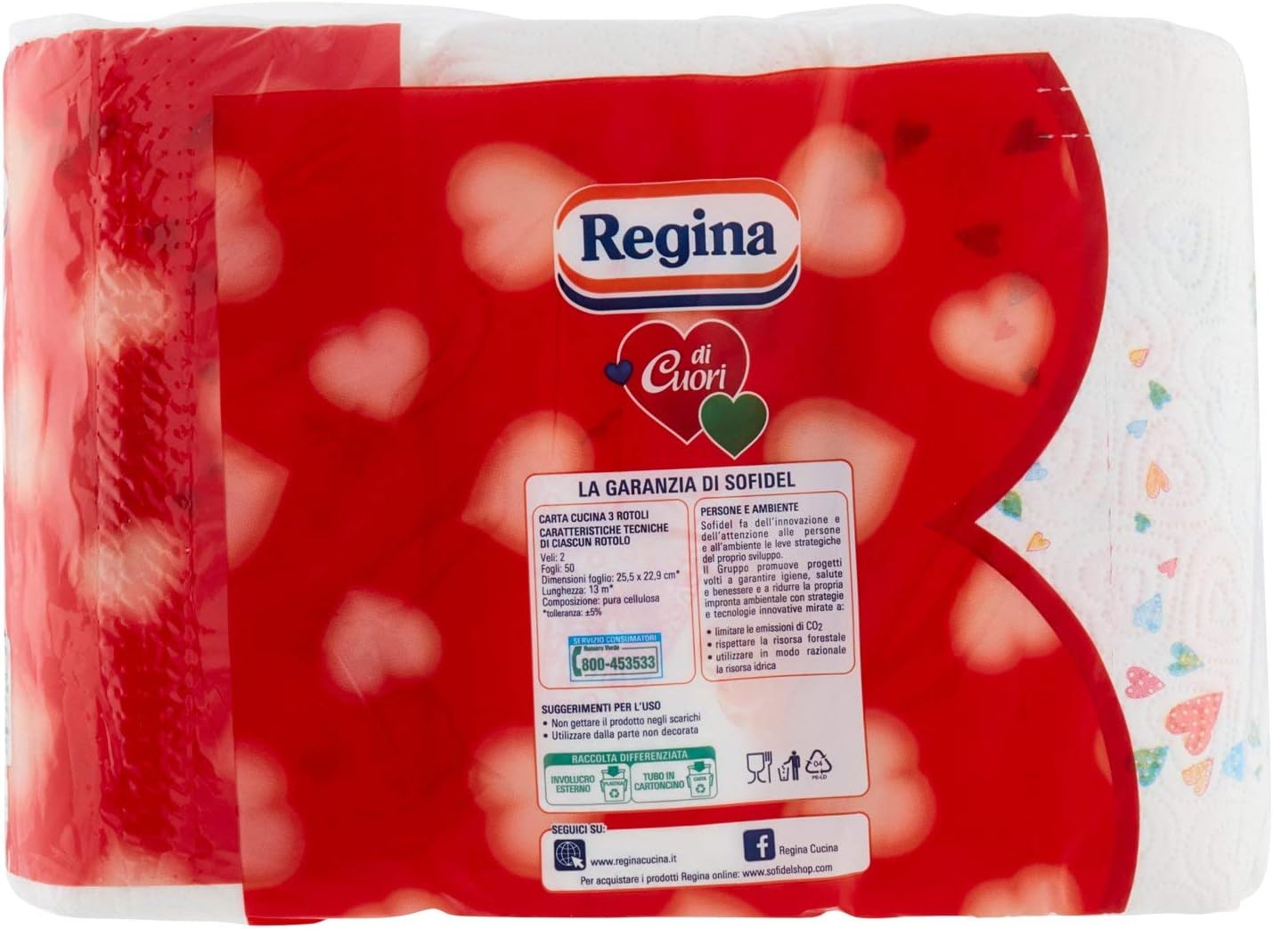 Carta Regina, 2 Veli, Super Assorbenza - 3 Rotoli