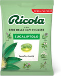 Ricola - Caramelle busta, 1 x 70g eucalipto senza zucchero