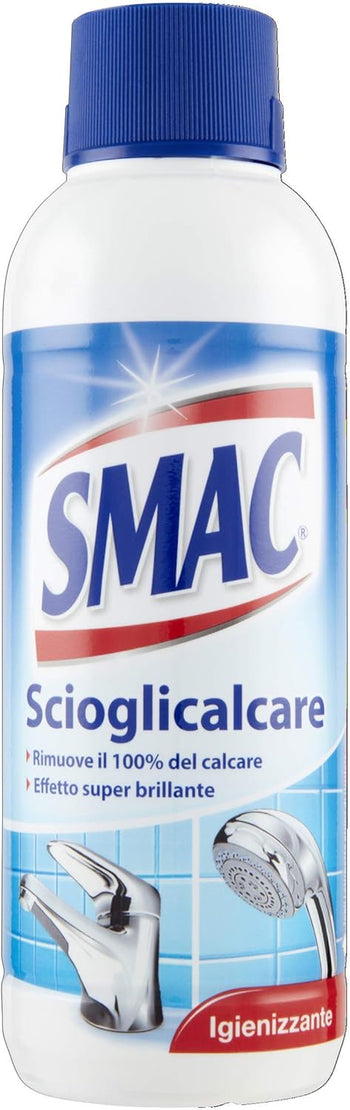 Smac - Scioglicalcare Gel, Detergente Anticalcare Bagno, Azione Igienizzante e Brillantezza, 500 ml