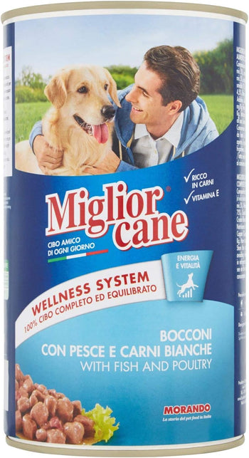 MigliorCane Bocconi pesce e carni bianche, 1250 Grammi