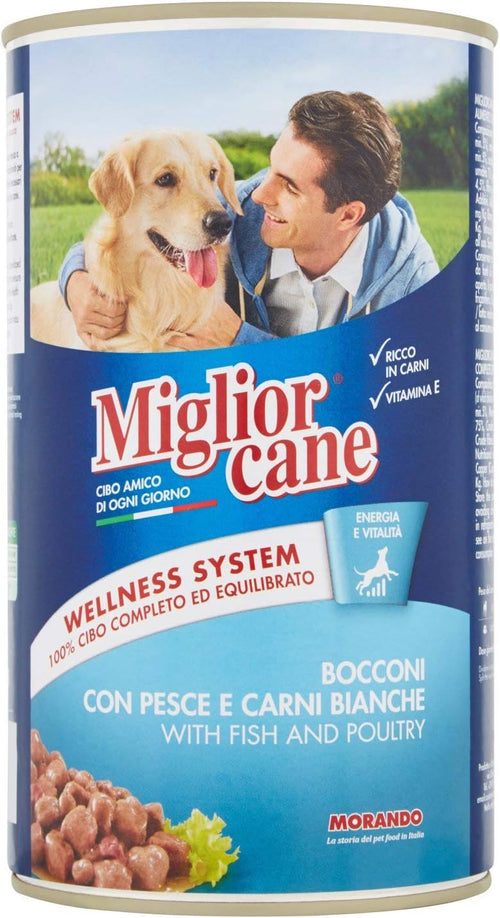 MigliorCane Bocconi pesce e carni bianche, 1250 Grammi