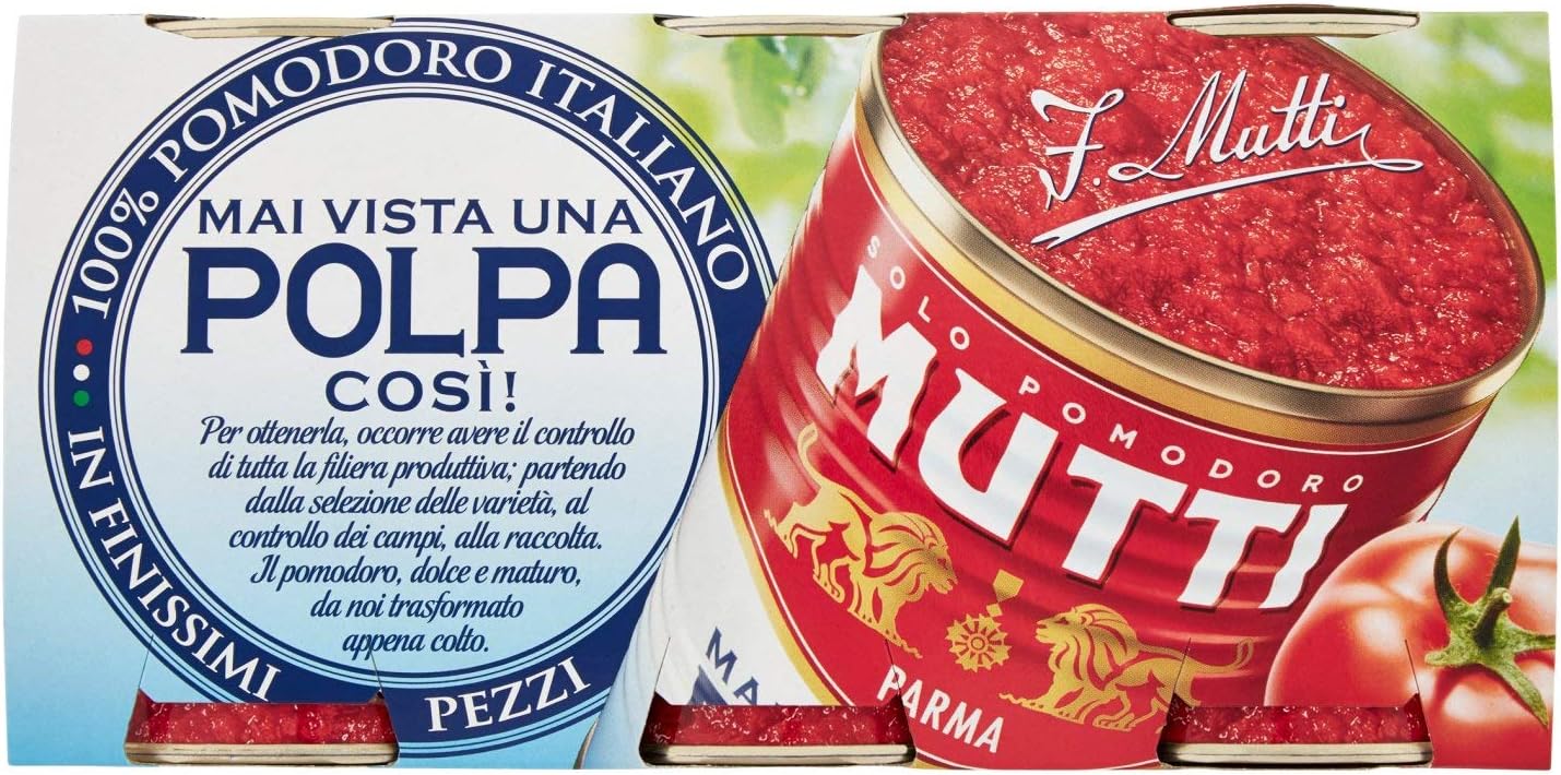 Mutti Parma Polpa di Pomodoro Finissima, 3 x 400g
