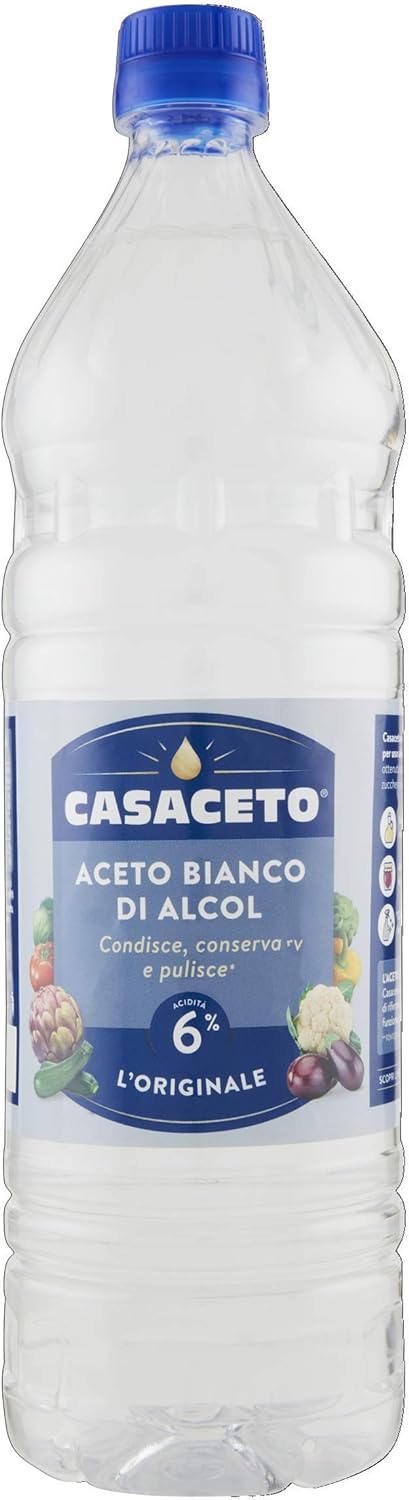 De Nigris 1889 Casaceto, Aceto Bianco di Alcol, 12 Confezione da 1075 Grammi