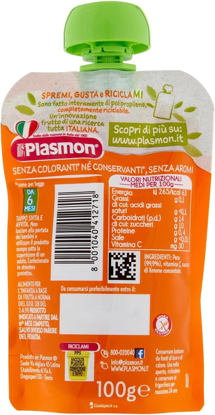 Plasmon Spremi e Gusta Pera, 100g