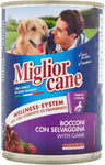 Migliorcane - Bocconi con Selvaggina, con Vitamine e Sali Minerali - 24 pezzi da 405 g [9720 g]