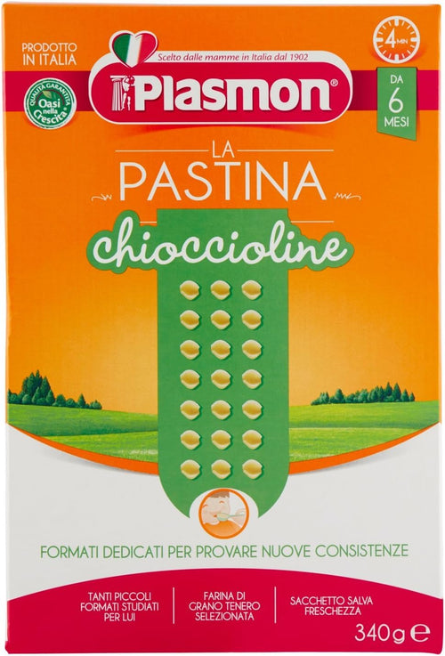 Plasmon Chioccioline con Calcio, Ferro e Vitamine B - 340 g