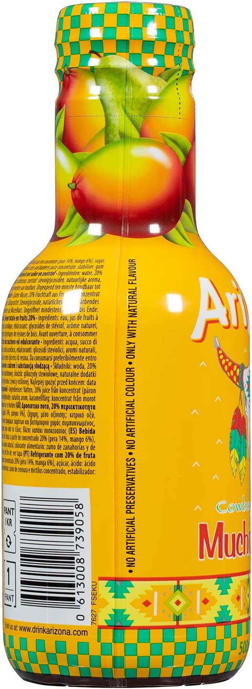 Eurofood Cowboy Fruit Cocktails - Mucho Mango - Confezione da 3 x 500 ml