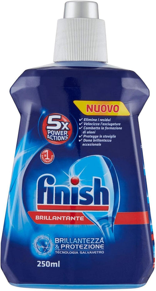 16 pezzi Brillantante per lavastoviglie Finish Brillante e Asciutto