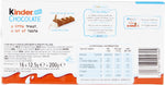 Kinder Cioccolato Mini Barrette di Cioccolato al Latte Piccolo con Crema FIlling 16 Barrette