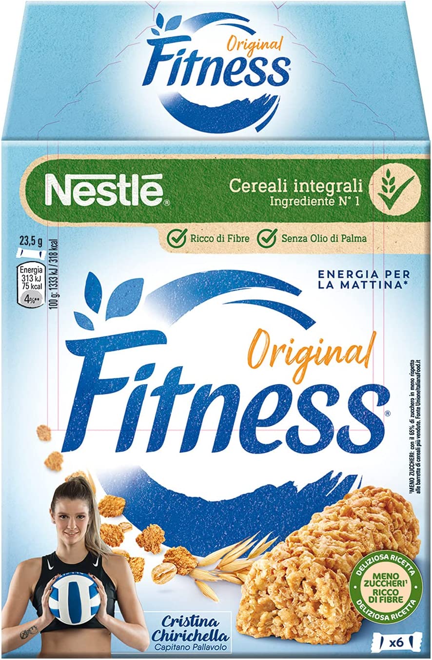 FITNESS NATURALE Barretta di cereali integrali 6 pezzi