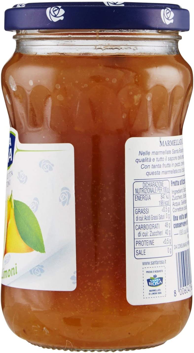 Santa Rosa - Marmellata Di Limoni, Con Scorze Di Limone - 350 G