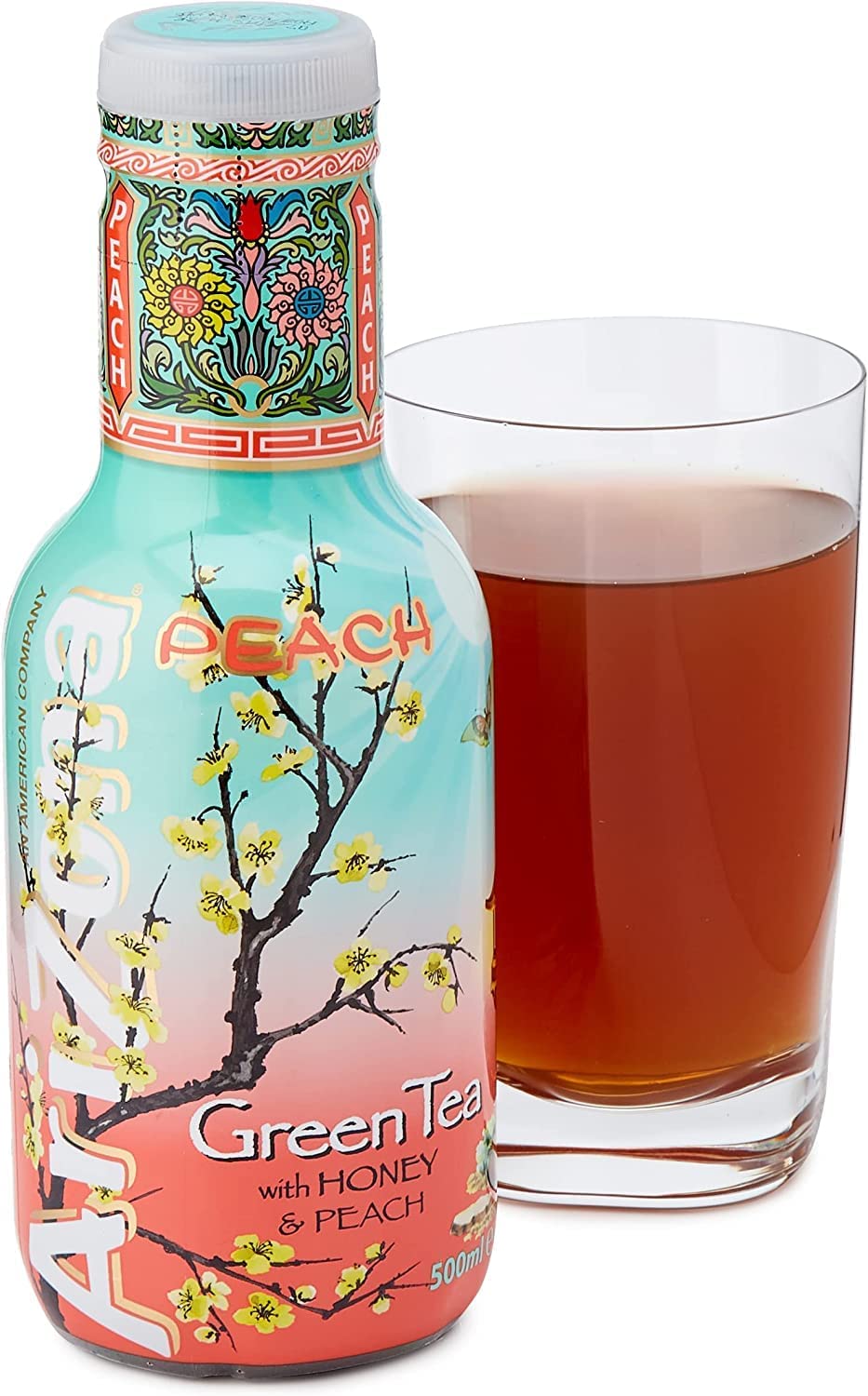 Arizona - Green Tea With Honey And Peach - Bevanda Analcolica al Té Verde Con Miele e Pesca - 500ml