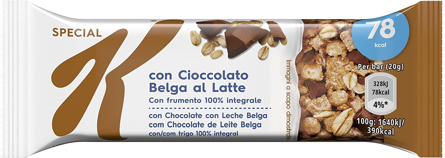 Kellogg's Display Barrette Special K Cioccolato al Latte - Confezione da 30 x 20 gr