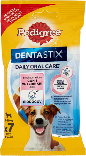 Pedigree DentaStix Daily Oral Care, 5-10 kg, 7 Pezzi, 110g