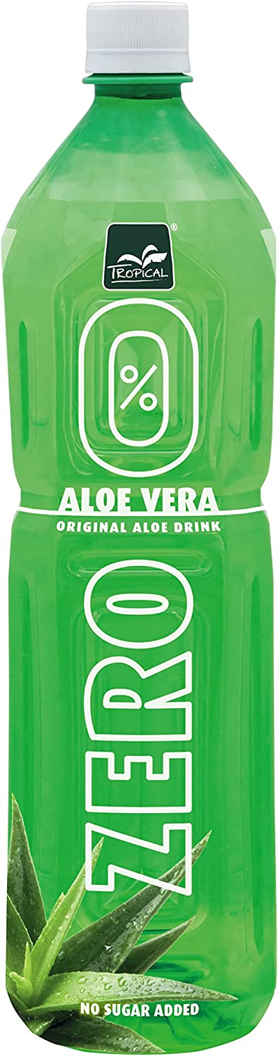 Tropical Drink Aloe Zero, Bevanda Aloe Vera Zero Zuccheri e Zero Calorie, Aroma Delicato e Rinfrescante, Sapore Dolce, Ideale da Gustare in Ogni Momento, Bottiglia in PET da 1,5L