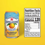 Sanpellegrino Sanpellegrino scintillante frutta bevande, Aranciata/arancione 316,1 gram lattine (24 in totale)