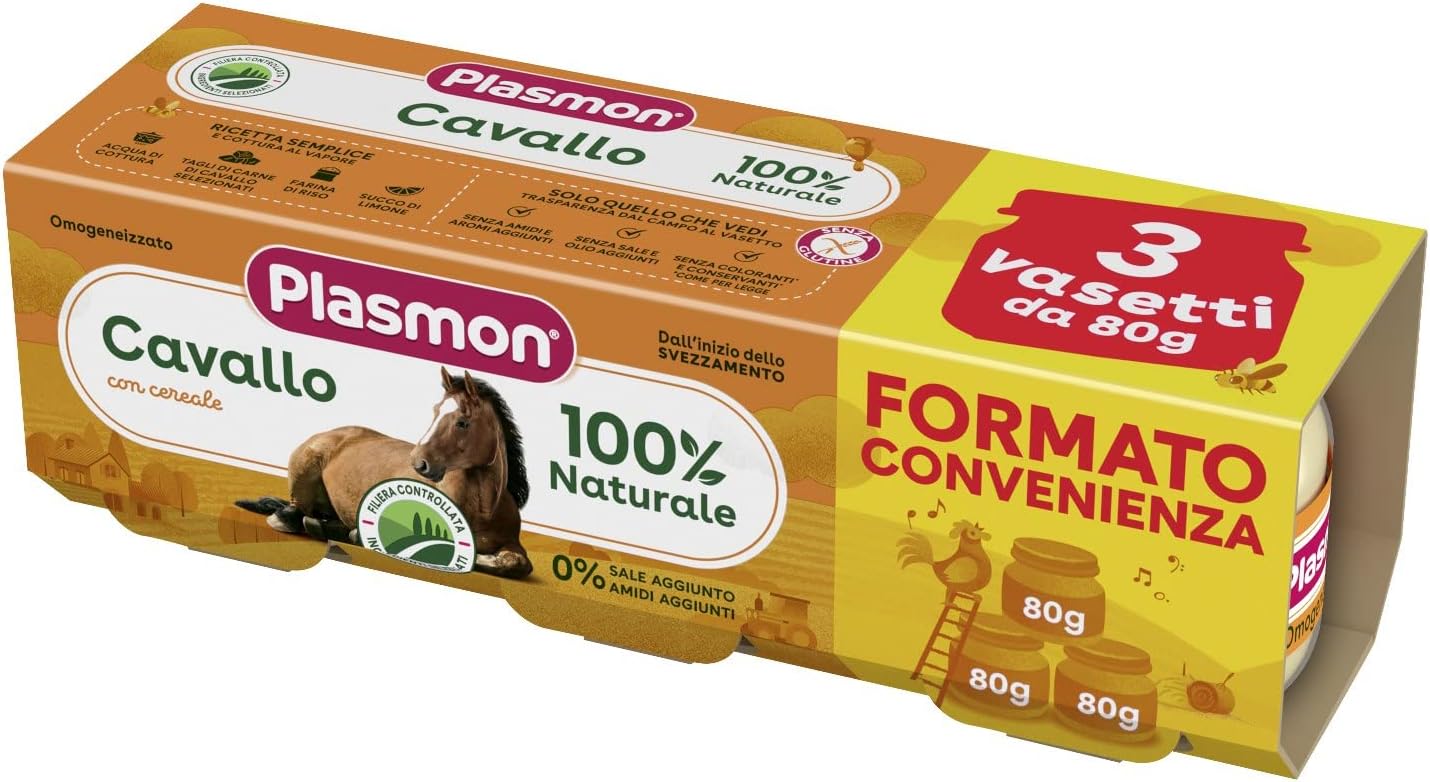 Plasmon Omogeneizzato Cavallo 3x80g