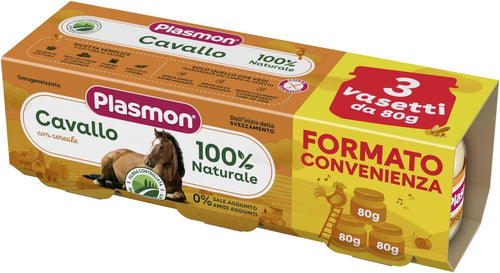 Plasmon Omogeneizzato Cavallo 3x80g
