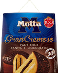 CONFEZIONE DA 3 PANETTONE MOTTA Gran Cremoso. 800g farcito con PANNA e CIOCCOLATO