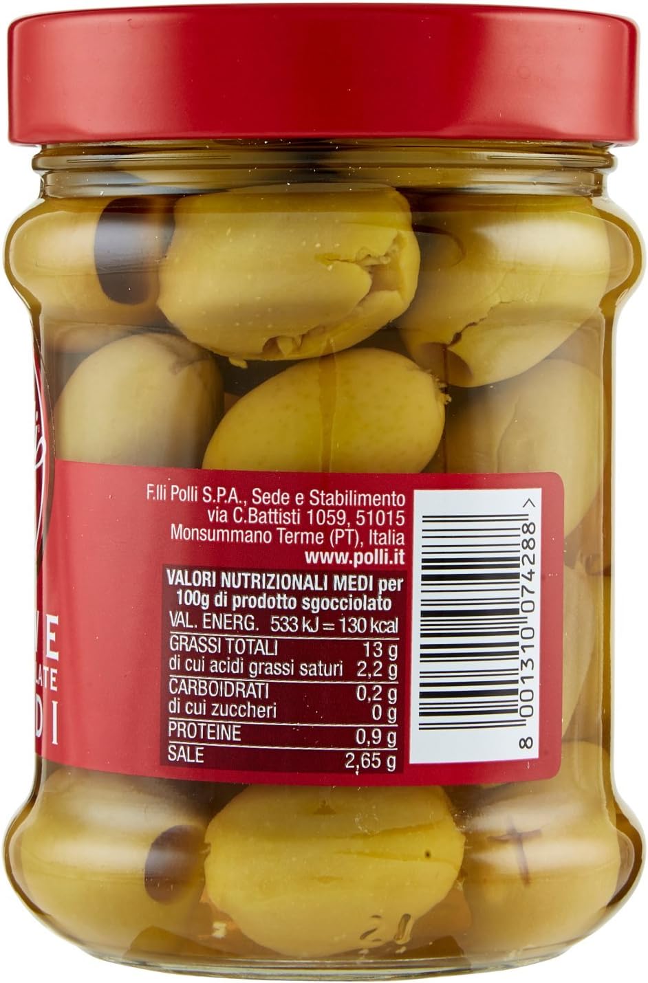 Polli Olive Verdi Denocciolate - 300 g