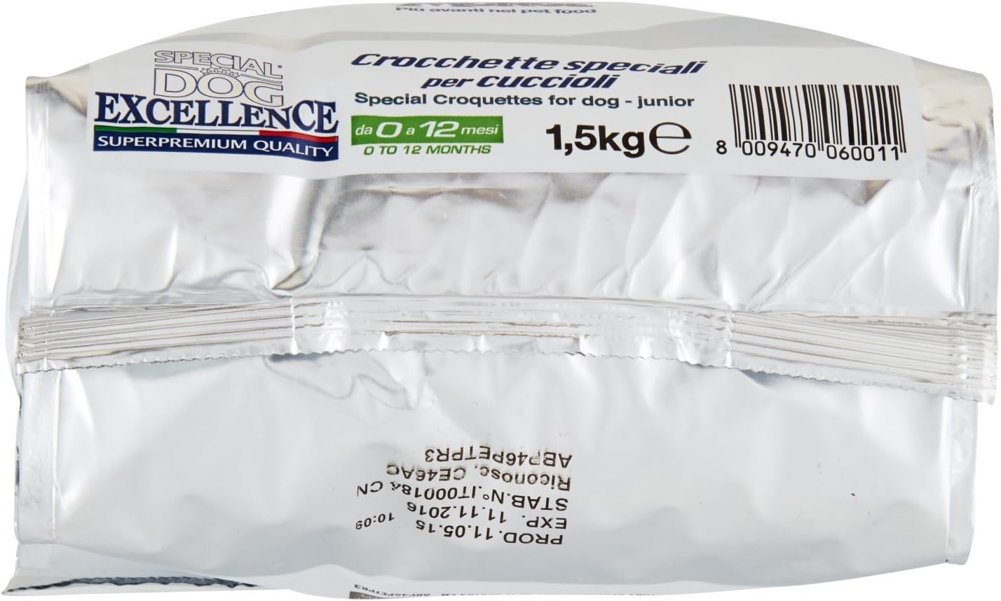 Monge - Special Dog Excellence, Puppy & Junior, 1,5 KG, 1 Confezione