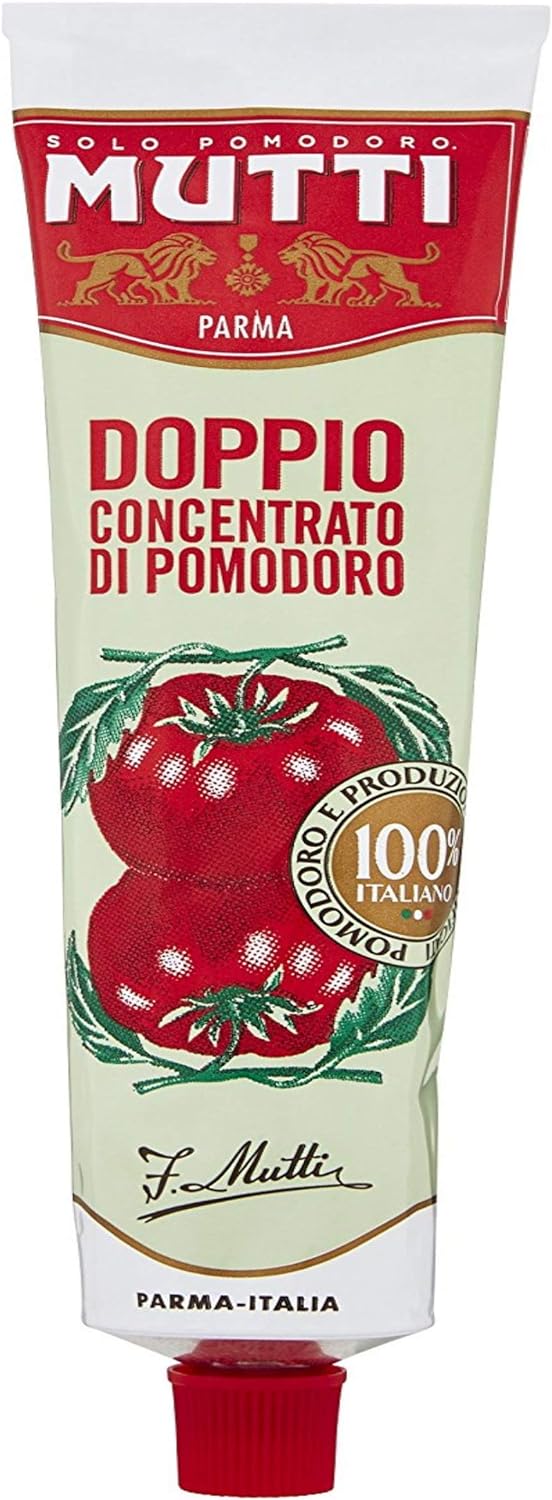 Mutti Doppio Concentrato Salsa di Pomodoro Concentrato Doppio 130gr 129,8 g, Confezione da 2