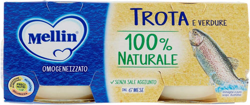 Mellin Trota e Verdure, 2 x 80g